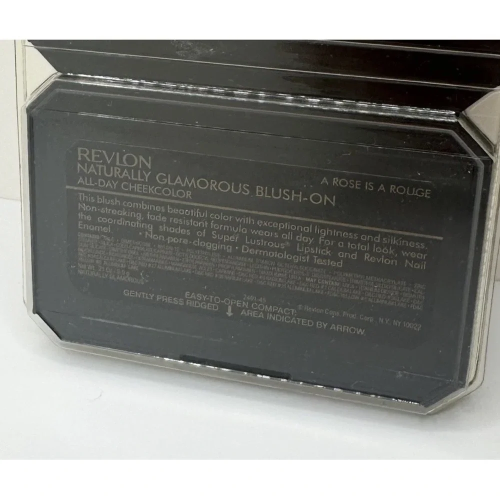 Revlon Naturally Glamorous Blush-On All-Day Cheekcolor ~ A Rose Is A Rouge~ RARE